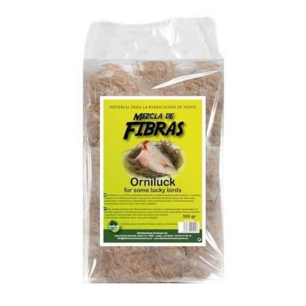 Fibras para aves, alimentación para mascotas, suplemento natural para pájaros.
