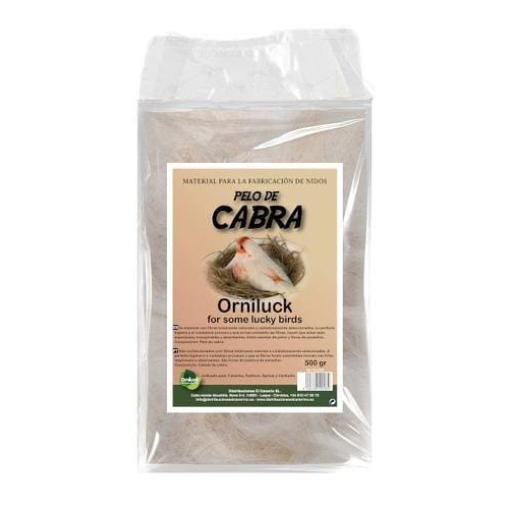 Material natural para criar niditos de aves, ideal para pajaritos y loros. Calidad premium y fácil de usar. 500g.